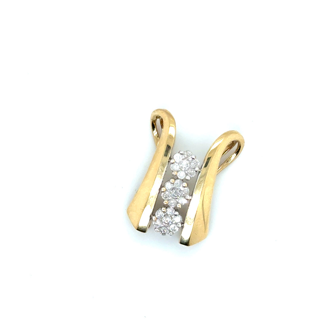 10k Yellow Gold 0.30 CT TW Diamond Pendant