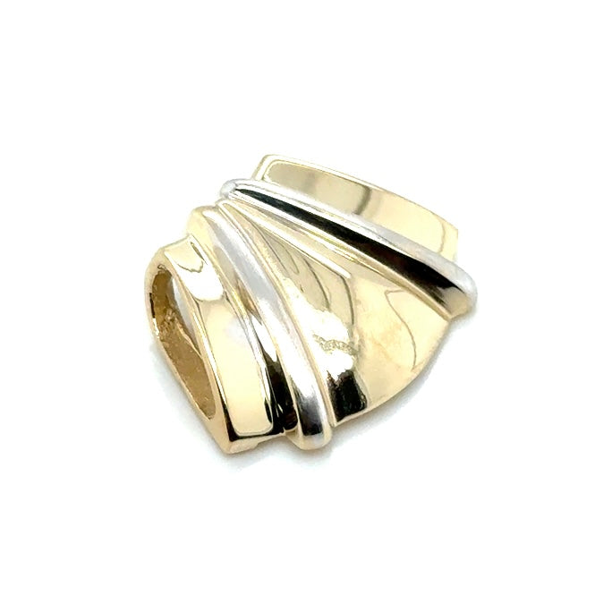 14k Yellow and White Gold Pendant