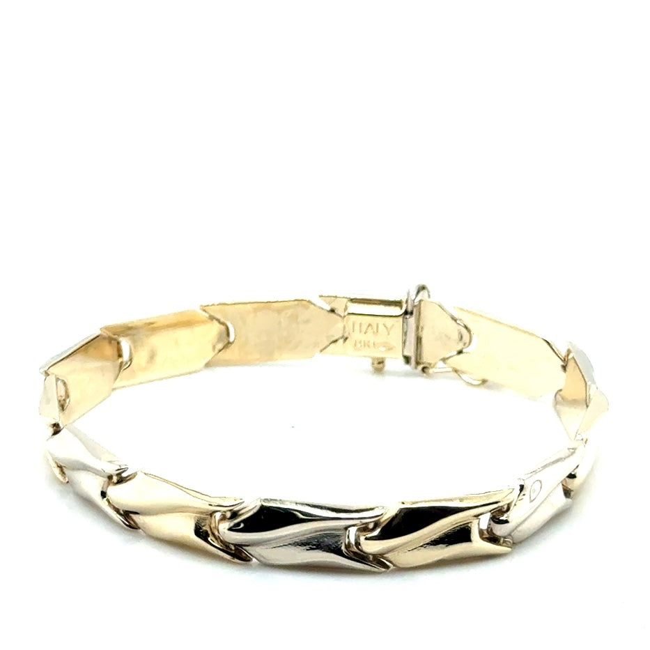 14k White & Yellow Gold Women’s Bracelet