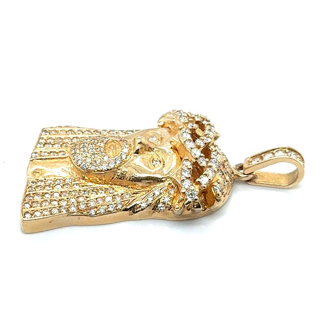 14k Yellow Gold 2.55 CT TW Diamonds Pendant