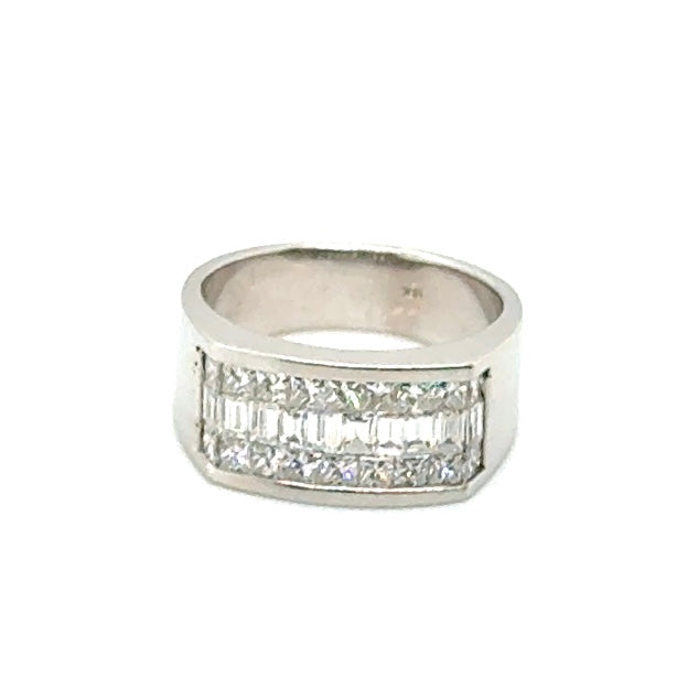 18k White Gold 2.7 CT TW Diamonds Men’s Ring