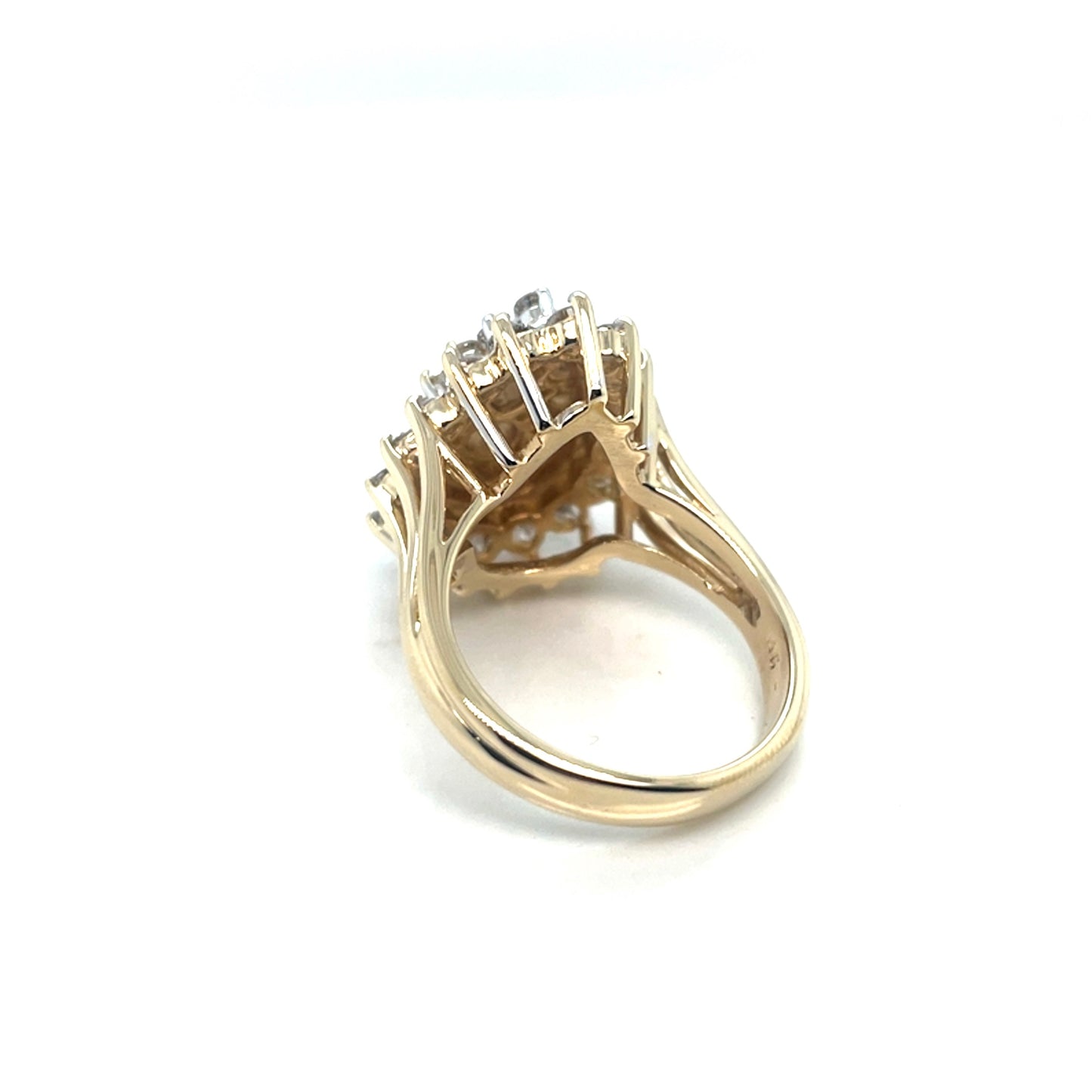 14k Yellow Gold 2.30 CT TW Diamonds Ring
