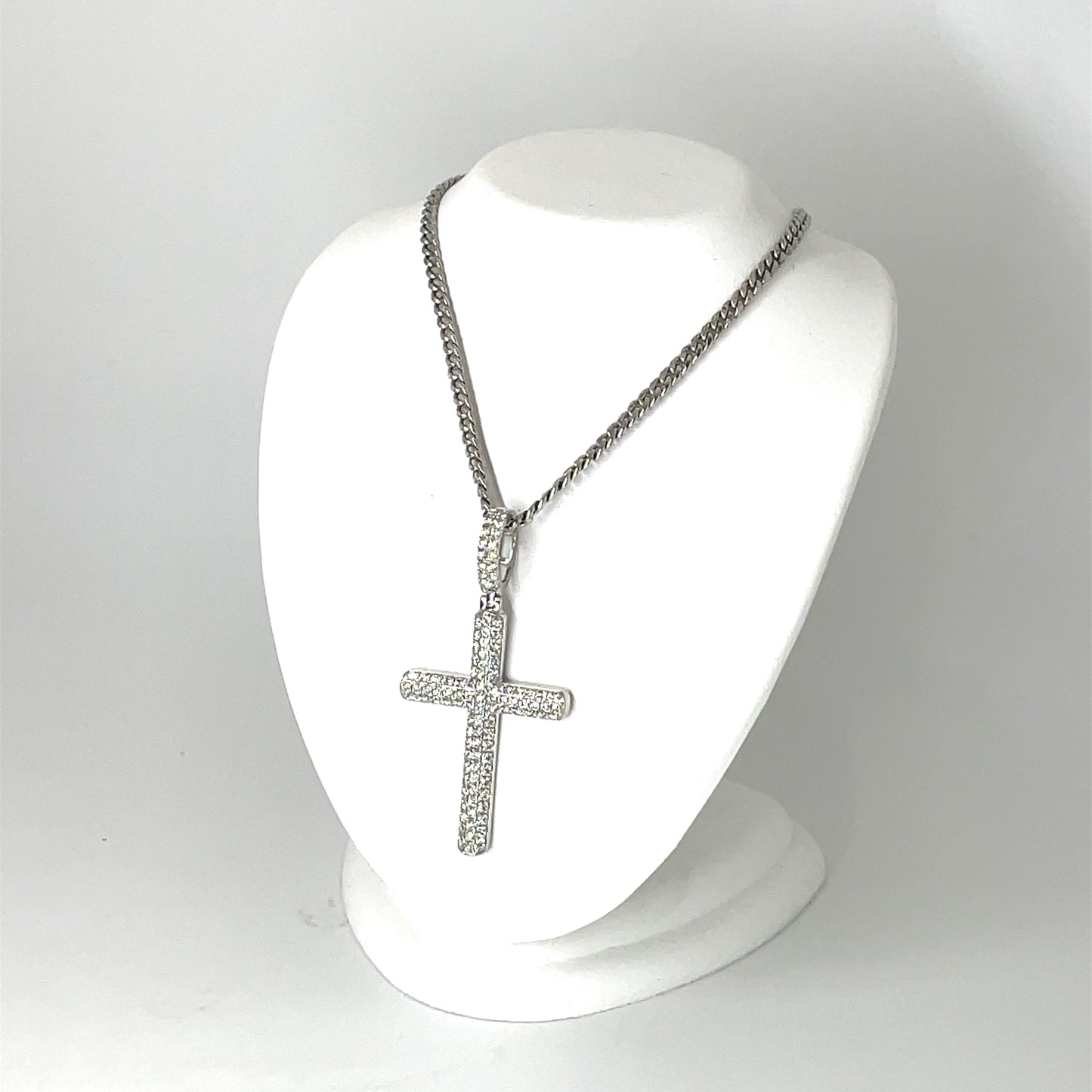 14k White Gold Diamonds 2.30 CT TW Pendant