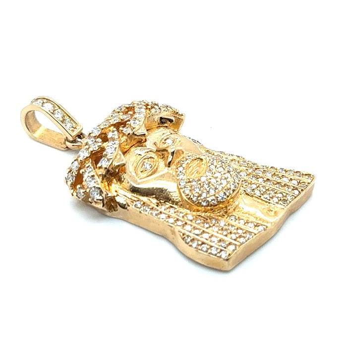 14k Yellow Gold 2.55 CT TW Diamonds Pendant