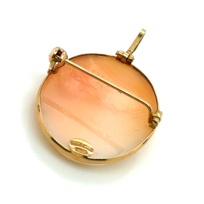 Vintage 14k Yellow Gold Italy Brooch/Pendant