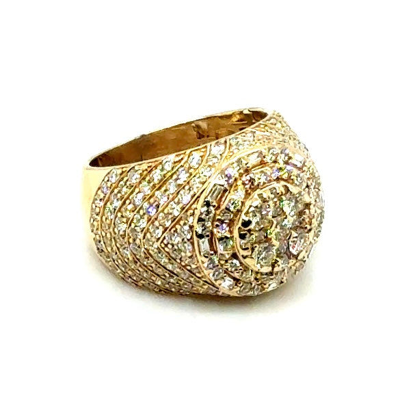 14k Yellow Gold 4.4 CT TW Diamonds Men’s Ring