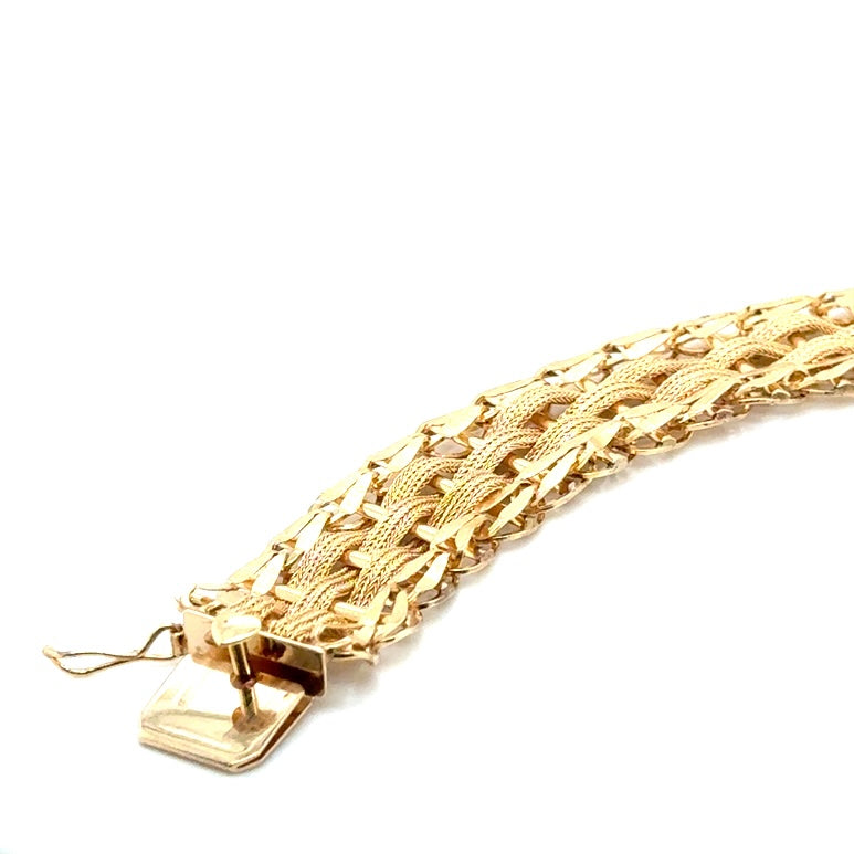 14k Yellow Ladies Gold Bracelet