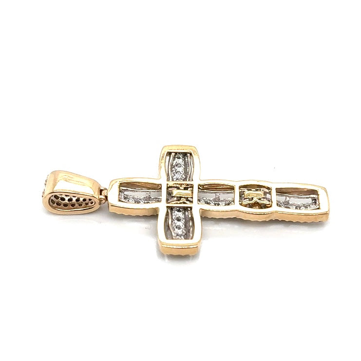 14k Yellow Gold Custom-made 2 CT TW Diamonds Pendant