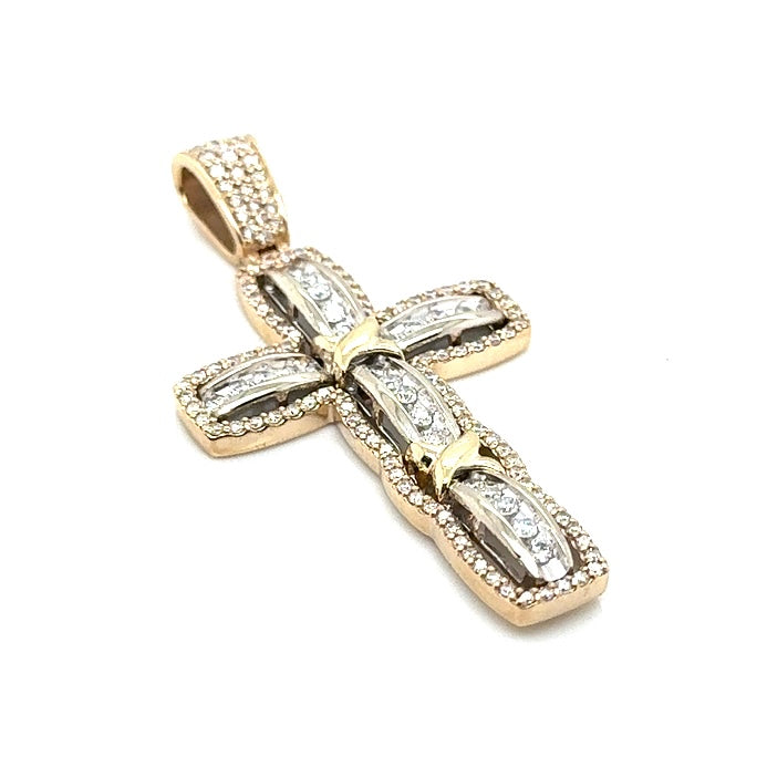14k Yellow Gold Custom-made 2 CT TW Diamonds Pendant