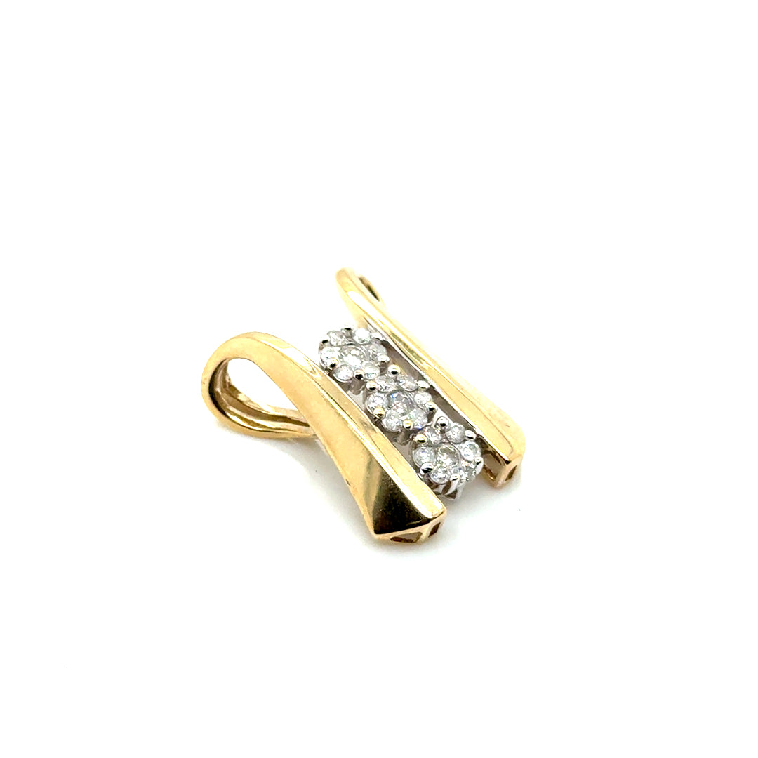 10k Yellow Gold 0.30 CT TW Diamond Pendant
