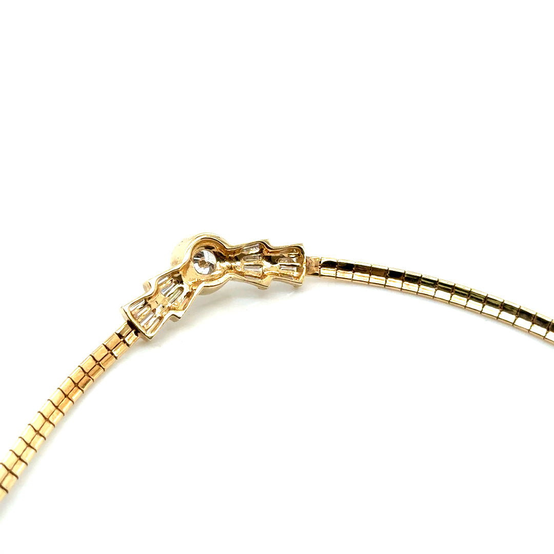 14k Yellow Gold 0.75 CT TW Diamond Necklace