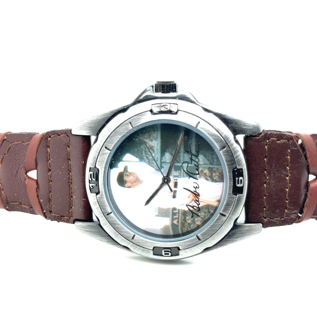 BABE RUTH Leather Band Watch