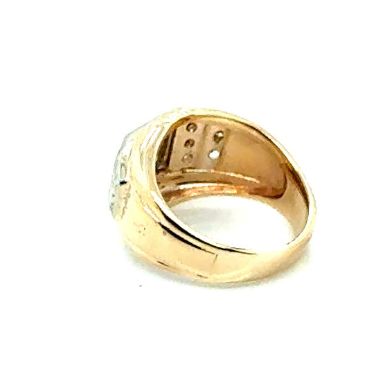14k Yellow Gold 0.40 CT TW Diamonds Ring