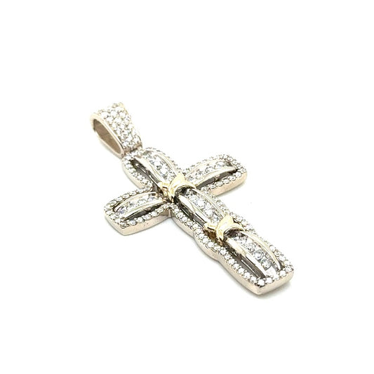 14k White Gold Custom-made 2 CT TW Diamonds Pendant