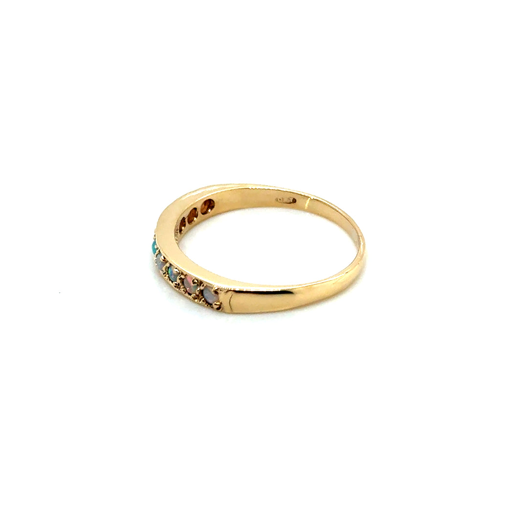 New 9k Yellow Gold Australian Opal Ring