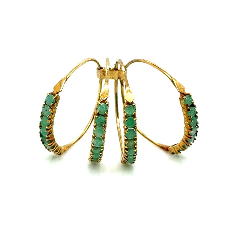 18k Yellow Gold Emerald Ring