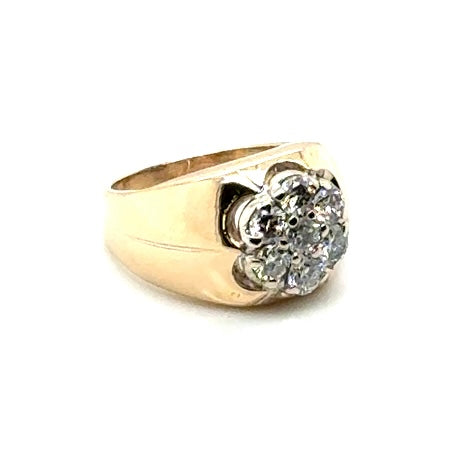 14k Yellow Gold 1.05 CT TW Diamonds Men’s Ring