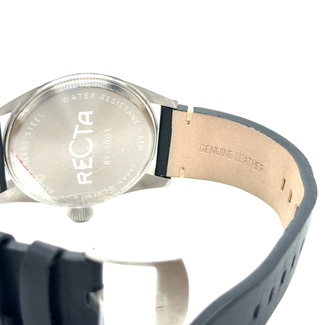 New RECTA Stainless Steel Japan Movement Watch