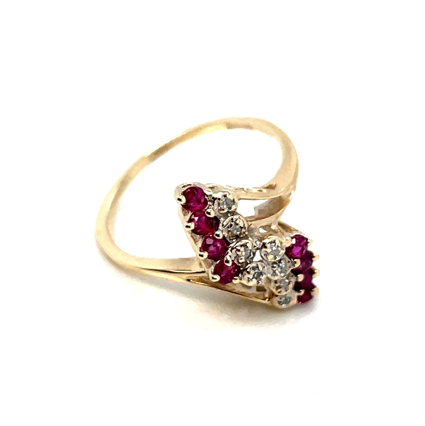10k Yellow Gold Turmalin Diamond Ring