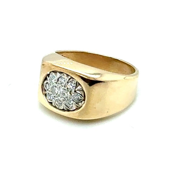 10k Yellow Gold 0.25 CT TW Diamonds Ring