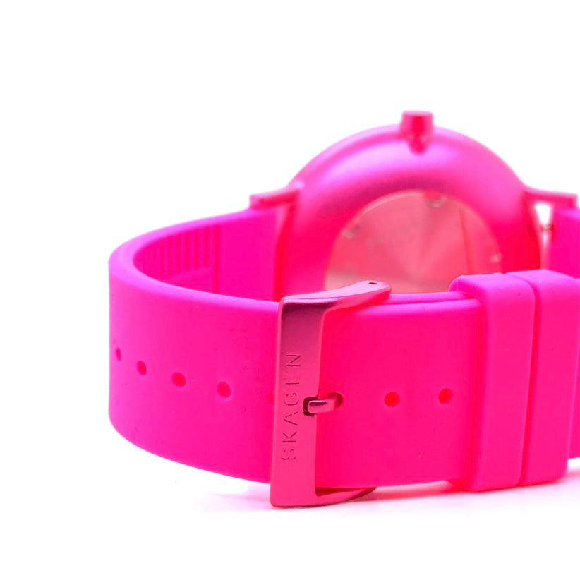 Skagen Denmark Stainless Steel Caseback Pink Watch