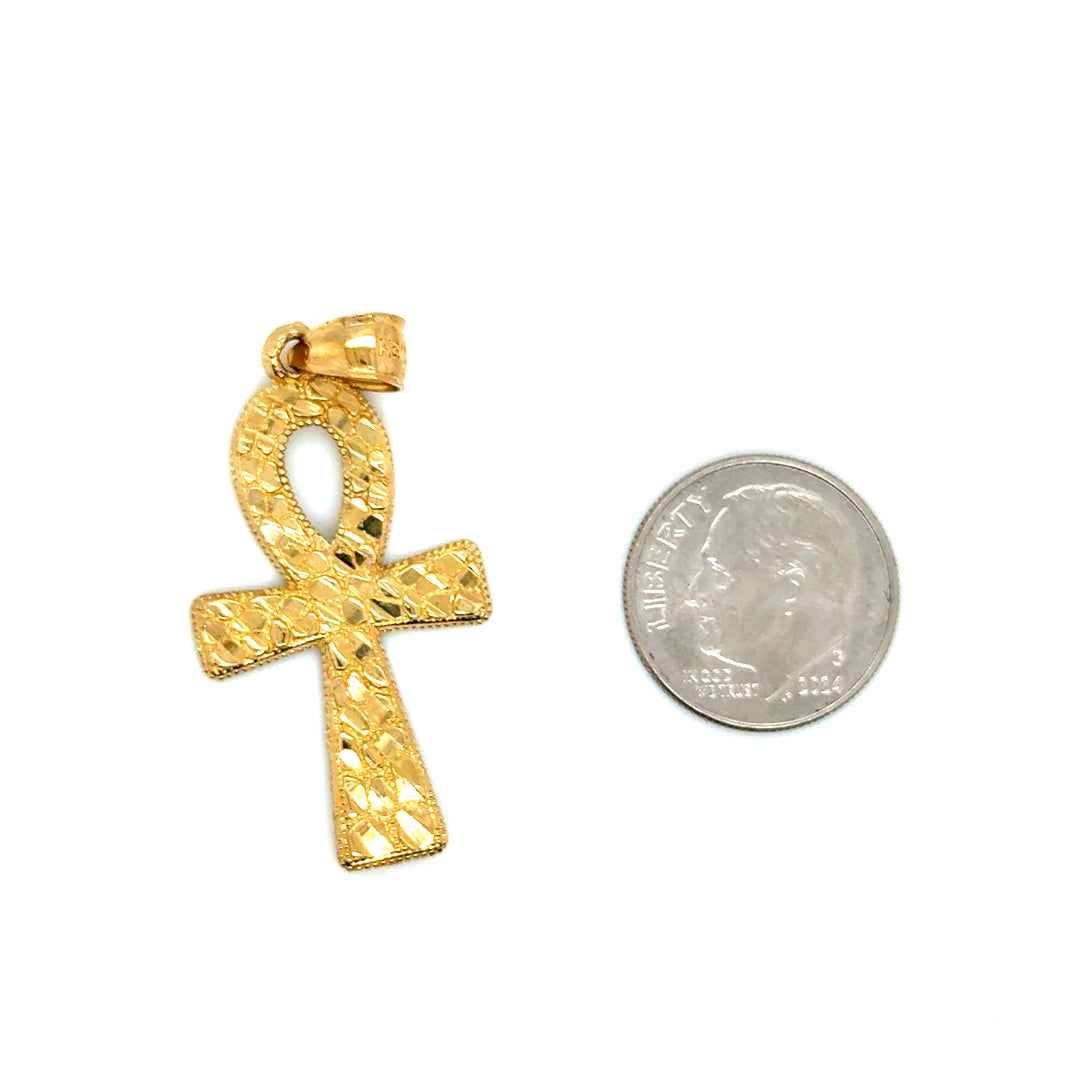 10k Yellow Gold Cross Pendant