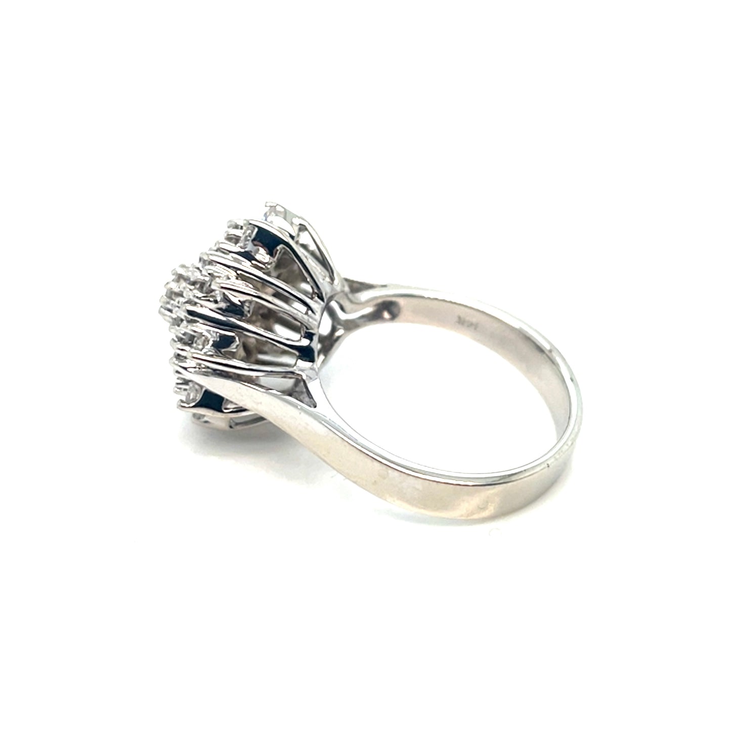 14k White Gold 1.5 CT TW Diamonds Ring