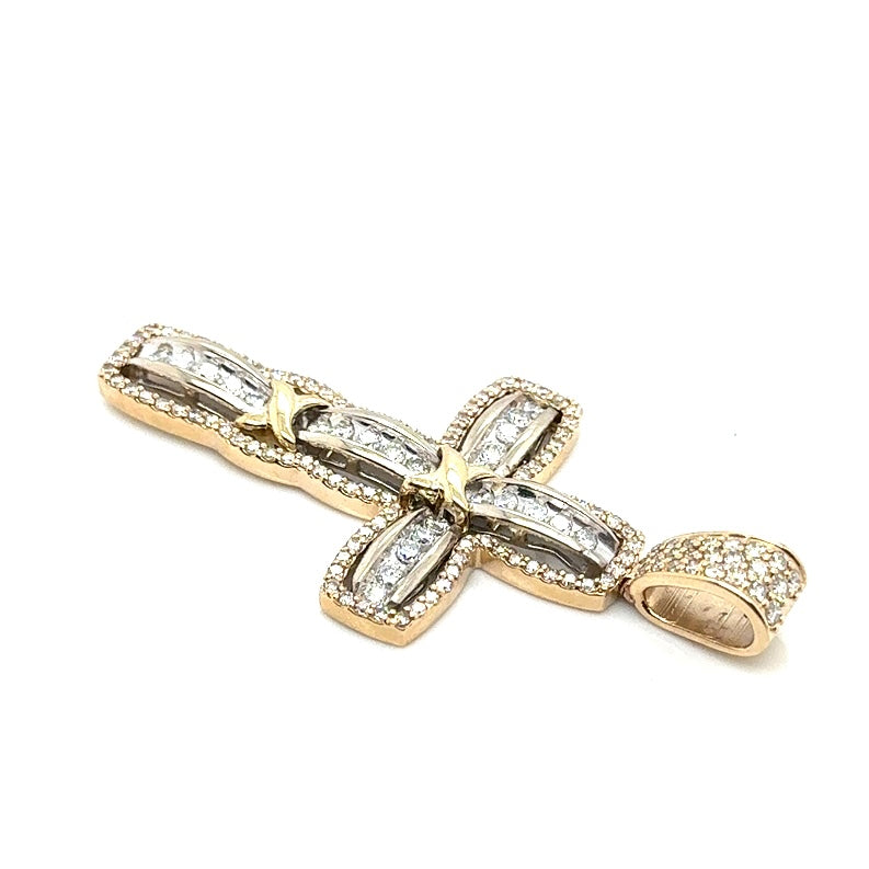 14k Yellow Gold Custom-made 2 CT TW Diamonds Pendant