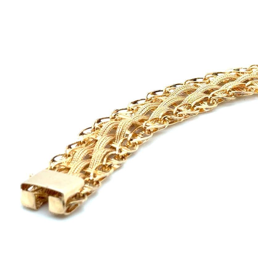 14k Yellow Ladies Gold Bracelet