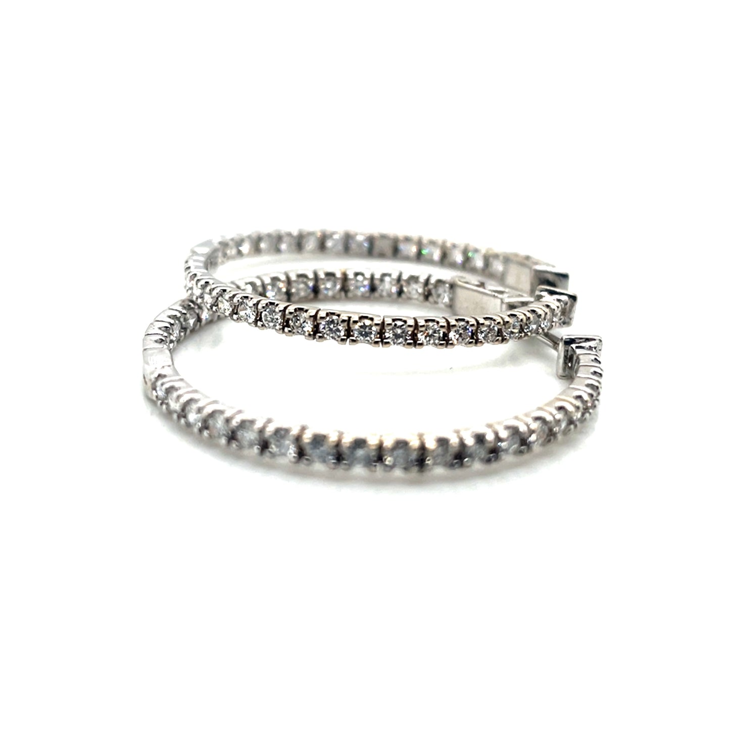 14k White Gold 2 CT TW Diamonds Ring