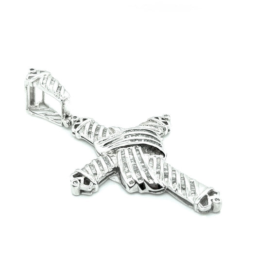 10k White Gold 2.5 CT TW Diamonds Pendant
