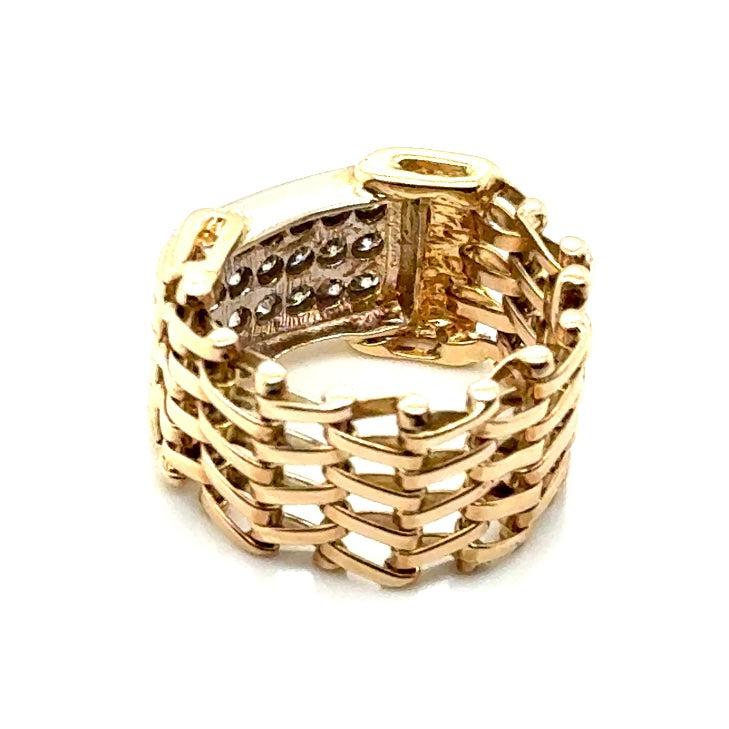 14k Yellow Gold 1.08 CT TW Diamonds Men’s Ring