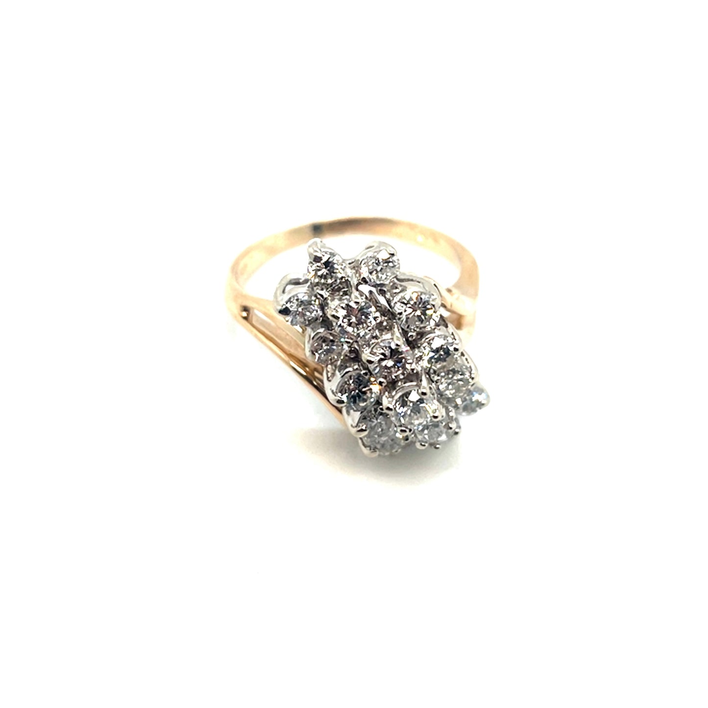 14k Yellow Gold Diamonds 1.6 CT TW Ring