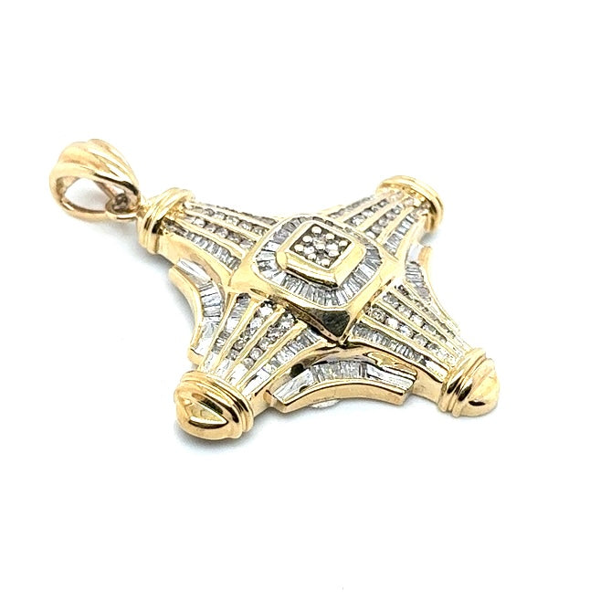 14k Yellow Gold 6 CT TW  Diamonds Pendant
