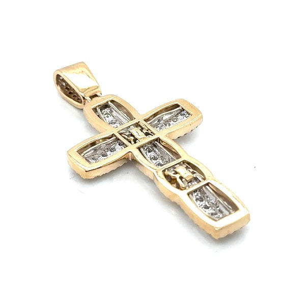 14k Yellow Gold Custom-made 2 CT TW Diamonds Pendant