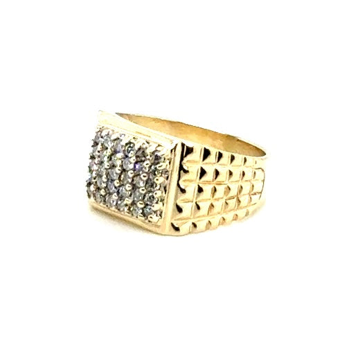 14k Yellow Gold 0.6 CT TW Diamonds Men’s Ring