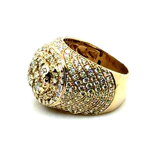 14k Yellow Gold 4.4 CT TW Diamonds Men’s Ring