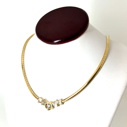 14k Yellow Gold 0.75 CT TW Diamond Necklace