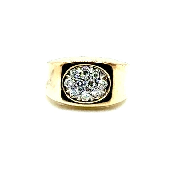 10k Yellow Gold 0.25 CT TW Diamonds Ring