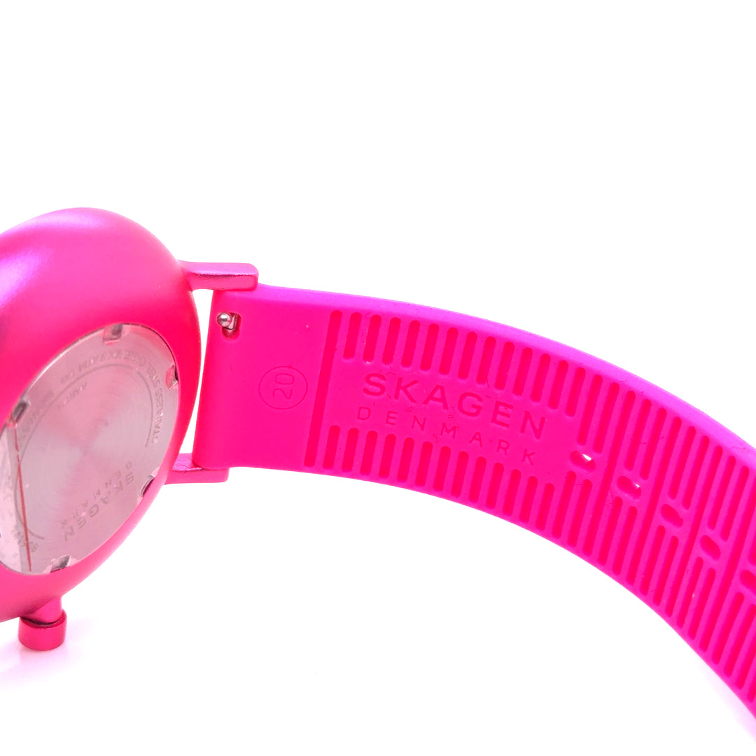 Skagen Denmark Stainless Steel Caseback Pink Watch