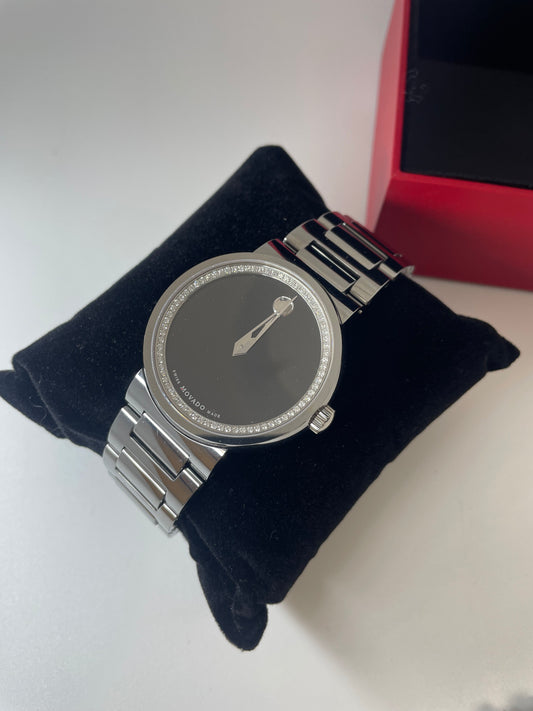 Men’s Titanium Movado Safiro with Diamond Dial